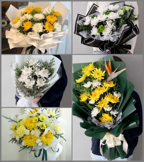 广东江门市新会区睦洲镇东环沙村白事花束代送